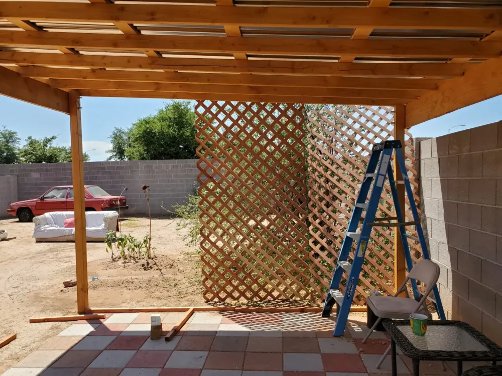 travaux pergola
